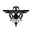 eagle logo tactical design vector image