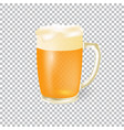 festival of beer light in a mug with foam vector image
