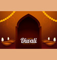 indian religious diwali festival background vector image vector image