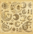 magic banner for astrology divination vector image