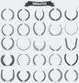 wreaths set vector image