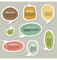 collection of speech bubbles vector image