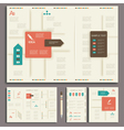 corporate identity template vector image