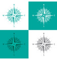 detailed set compass windrose isolated on white vector image