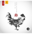 rooster symbol of the chinese new year 2017 vector image