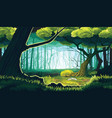 seamless background of landscape with deep forest vector image vector image