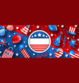 usa background for american holidays vector image