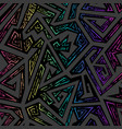 bright tribal geometric pattern vector image vector image