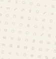 light tilted seamless pattern with icons vector image vector image