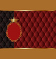 royal background with golden frame and vintage vector image vector image