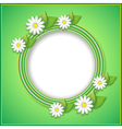spring or summer background with decorative flower vector image vector image