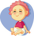 happy smiling baby vector image vector image
