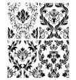 damask patterns set vector image