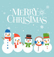 merry christmas typographic design poster vector image