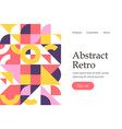 retro abstract geometric design vector image vector image
