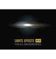 solar flare or sun rays light effect background vector image