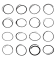 hand drawn scribble circles vector image vector image