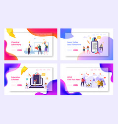 Pink learn the color education set of primary Vector Image