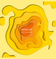 vertical banners with 3d abstract yellow vector image