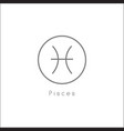 girl zodiac sign vector image vector image
