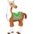 cartoon lama vector image vector image