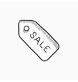 sale tag sketch icon vector image