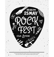 vintage rock festival poster vector image