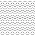 black wavy line seamless pattern vector image vector image