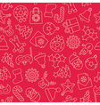 christmas background pattern vector image