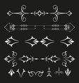 decorative border and frame set vector image