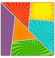 comic book page blank background vector image