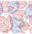 floral pattern decorative leaves nature concept vector image vector image