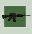 infantry weapons modern assault rifle vector image