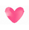 pixel art heart isolated on transparent background vector image vector image