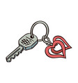 a bunch keys with keychain vector image