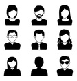 people design over white background vector image