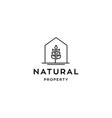 minimal and simple house icon logo vector image vector image