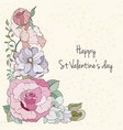st valentine day card vector image vector image