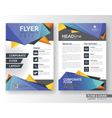 multipurpose corporate business flyer template vector image