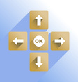 navigation buttons vector image