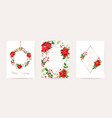 set elegant merry year vector image vector image