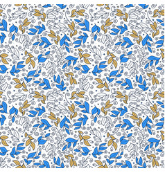 Cute leaf seamless pattern abstract print Vector Image