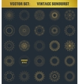 set of vintage sunburst vector image