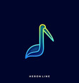 heron bird template vector image
