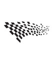 race flag icon design vector image vector image
