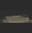 dust or dirty smoke rises with dirt particles vector image vector image
