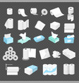 paper napkin hygiene toilets dry and wheat towels vector image vector image