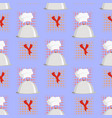seamless background with chef s hat textiles vector image