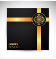 gold black background design sun indian vector image