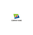 square abstract construction logo vector image vector image